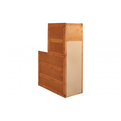Coaster Wrangle Hill 4-Drawer Stairway Chest - Amber Wash