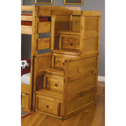 Coaster Wrangle Hill 4-Drawer Stairway Chest - Amber Wash
