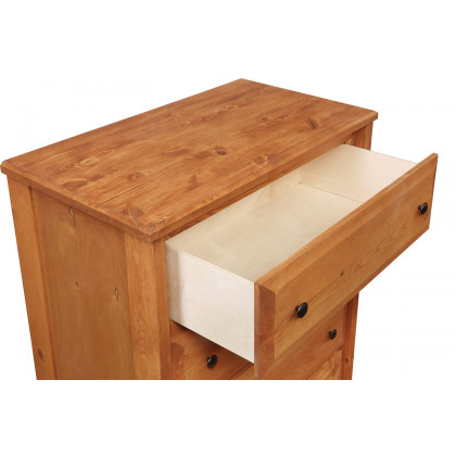 Coaster Wrangle Hill 4-Drawer Chest - Amber Wash