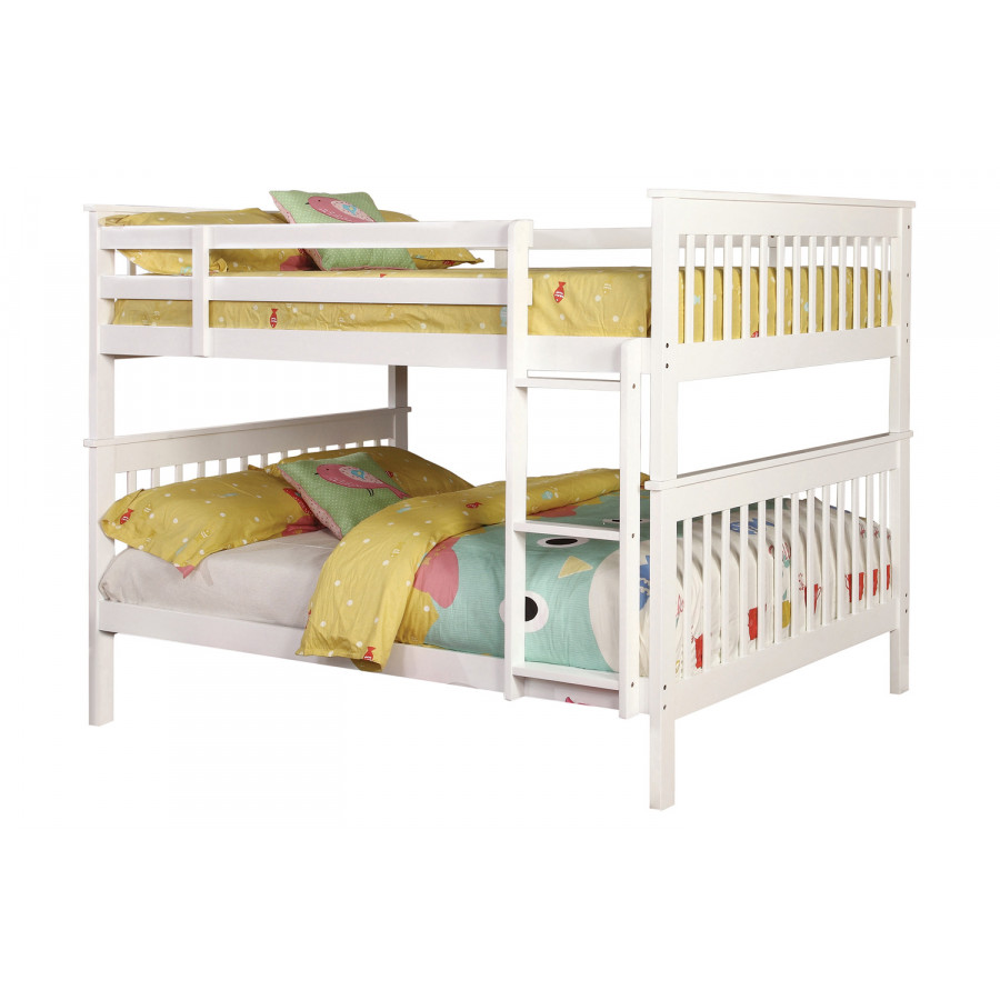 Coaster Chapman Full Over Full Bunk Bed - White