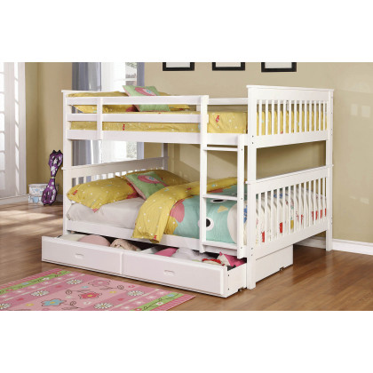 Coaster Chapman Full Over Full Bunk Bed - White