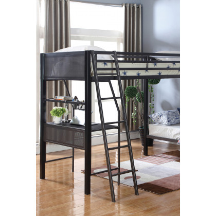 Coaster Meyers Twin Over Twin Metal Bunk Bed - Black/Gunmetal