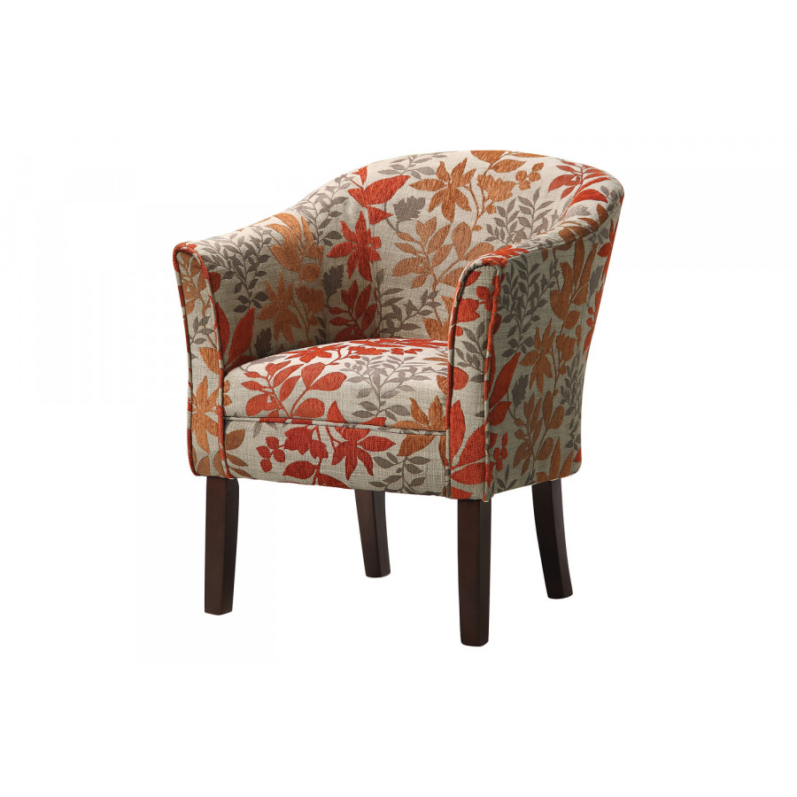 Coaster - Barrel Back Upholstered Accent Chair in Multi-Color