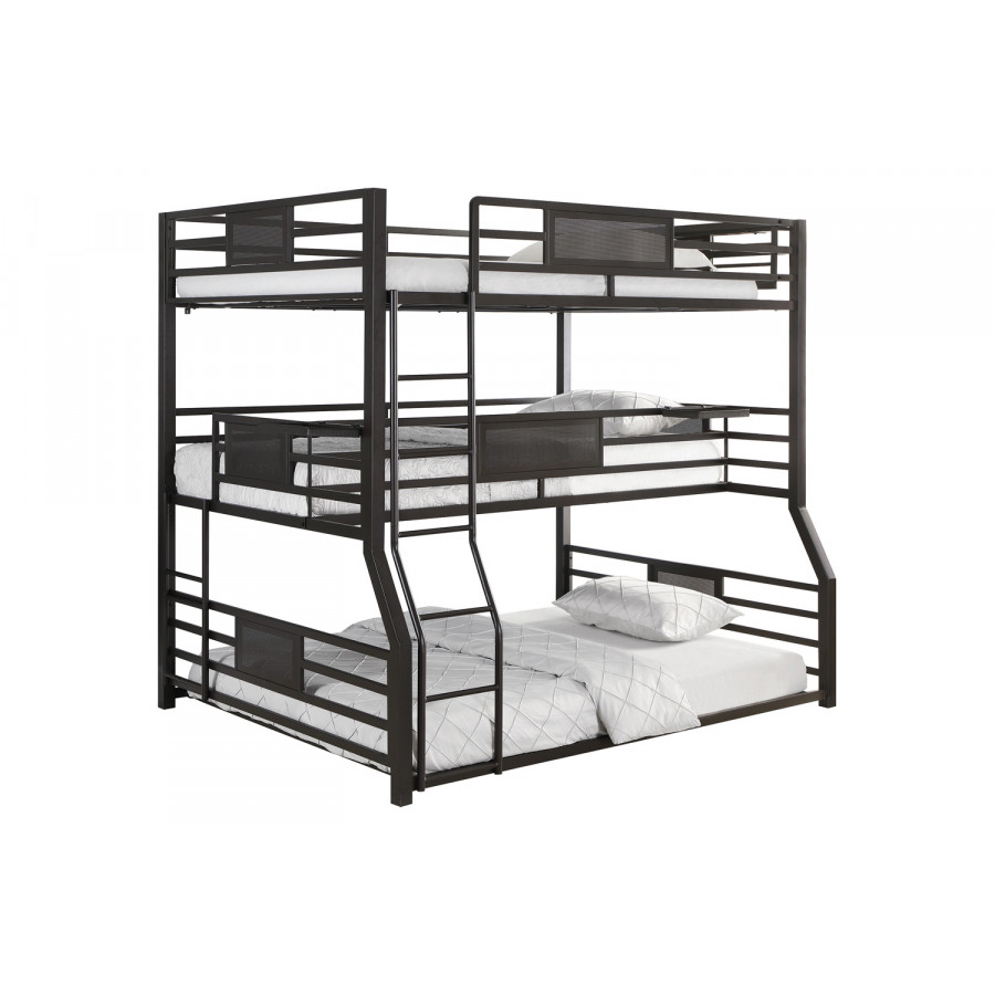 Coaster - Rogen Fill/Twin Xl/Queen Triple Bunk Bed in Dark Bronze