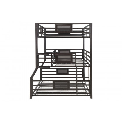 Coaster - Rogen Fill/Twin Xl/Queen Triple Bunk Bed in Dark Bronze