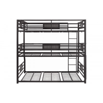 Coaster - Rogen Fill/Twin Xl/Queen Triple Bunk Bed in Dark Bronze