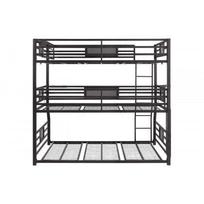 Coaster - Rogen Fill/Twin Xl/Queen Triple Bunk Bed in Dark Bronze