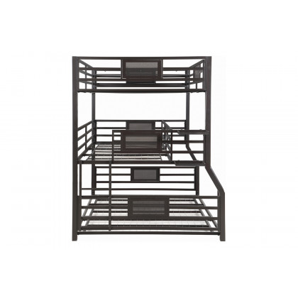 Coaster - Rogen Fill/Twin Xl/Queen Triple Bunk Bed in Dark Bronze