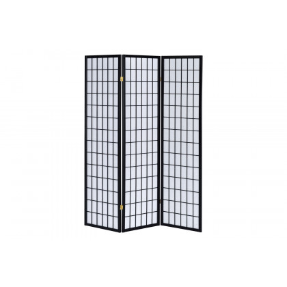 Coaster 3-Panel Folding Screen - Black/White