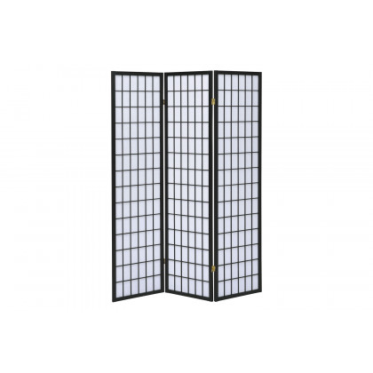 Coaster 3-Panel Folding Screen - Black/White