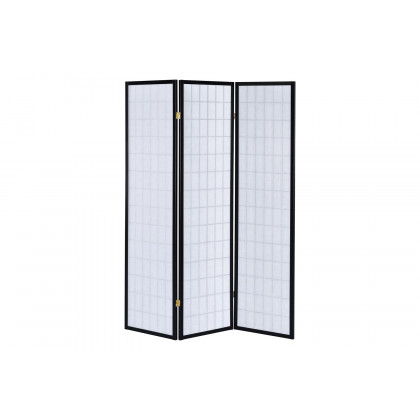 Coaster 3-Panel Folding Screen - Black/White