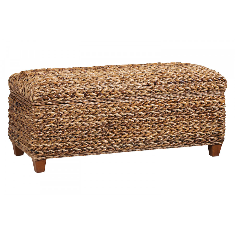 Coaster - Laughton Hand-Woven Storage Trunk in Amber