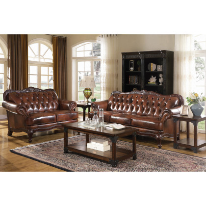 Coaster - Victoria Upholstered Tufted Living Room Set