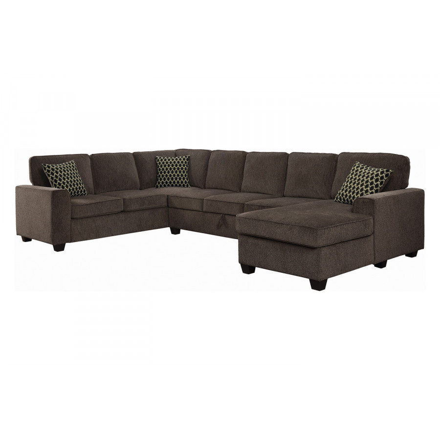 Coaster - Provence Storage Sectional in Brown