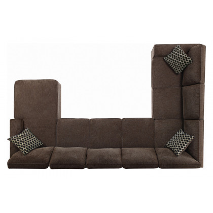 Coaster - Provence Storage Sectional in Brown