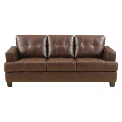 Coaster Samuel Tufted Sofa - Dark Brown