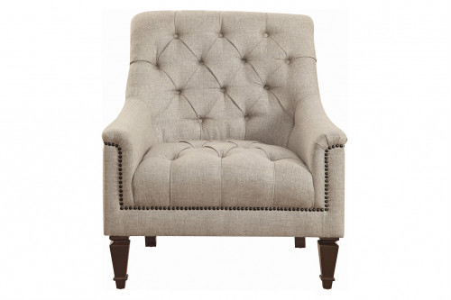 Coaster™ Avonlea Sloped Arm Upholstered Chair - Beige