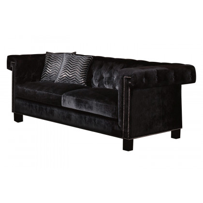 Coaster Reventlow Upholstered Tufted Living Room Set with Chair - Black