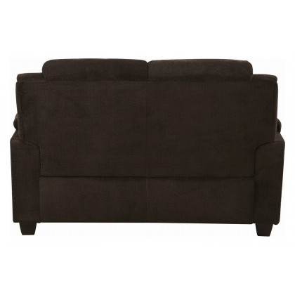 Coaster Northend Upholstered Loveseat - Chocolate
