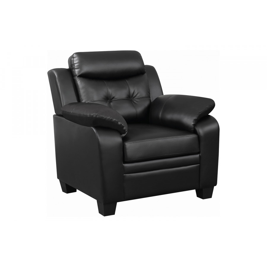 Coaster - Finley Tufted Upholstered Chair in Black