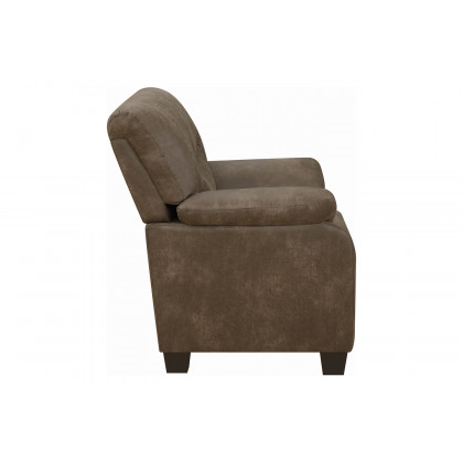 Coaster - Meagan Upholstered Sofa With Pillow Top Arms in Brown