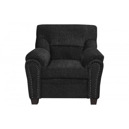 Coaster Clemintine Upholstered Sofa with Nailhead Trim - Graphite