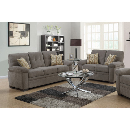 Coaster Fairbairn Upholstered Sofa - Oatmeal