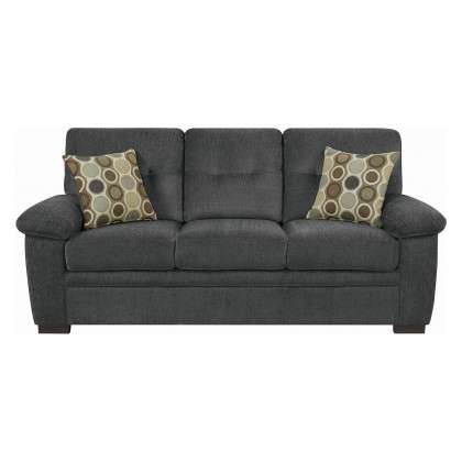 Coaster Fairbairn Upholstered Sofa - Charcoal