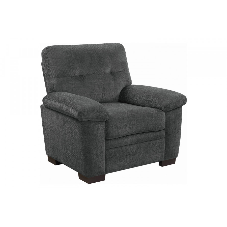 Coaster Fairbairn Upholstered Chair - Charcoal