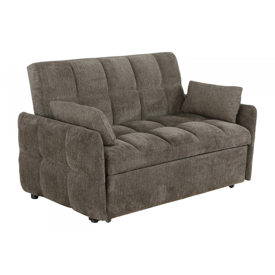 Coaster Cotswold Tufted Cushion Sleeper Sofa Bed - Brown