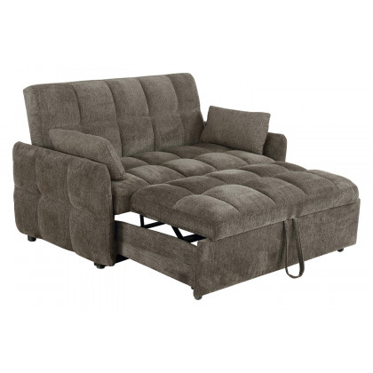 Coaster Cotswold Tufted Cushion Sleeper Sofa Bed - Brown