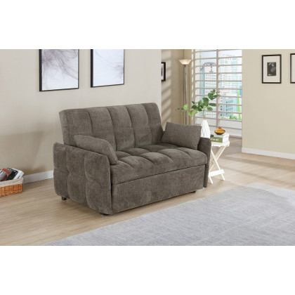 Coaster Cotswold Tufted Cushion Sleeper Sofa Bed - Brown