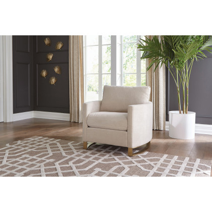 Coaster - Corliss Upholstered Arched Arms Chair in Beige