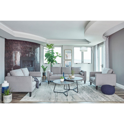 Coaster - Lennox 2-Piece Track Arm Upholstered Living Room Set