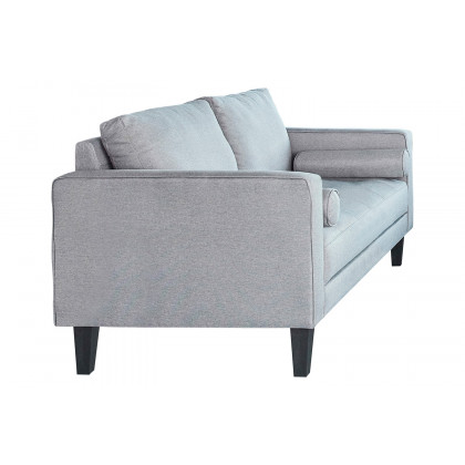 Coaster - Lennox Track Arm Upholstered Loveseat in Charcoal