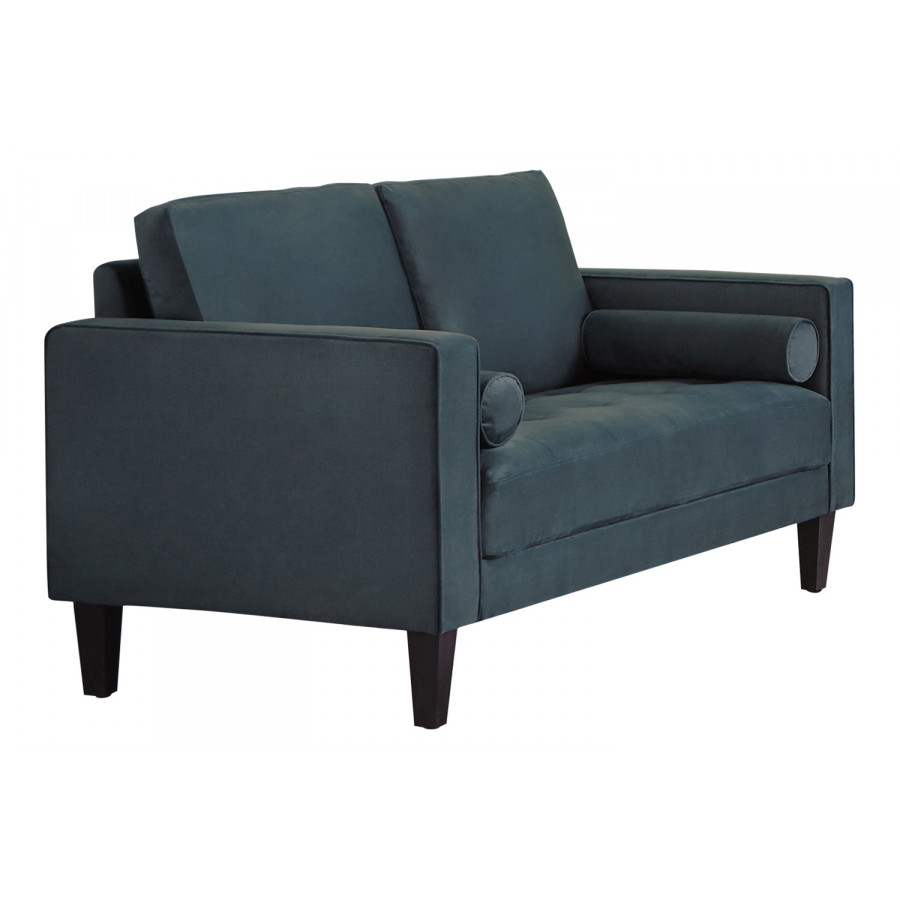 Coaster - Gulfdale Cushion Back Upholstered Loveseat in Dark Teal