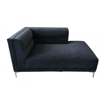 Coaster - Hetfield Upholstered Channeled Tufted Sectional in Indigo