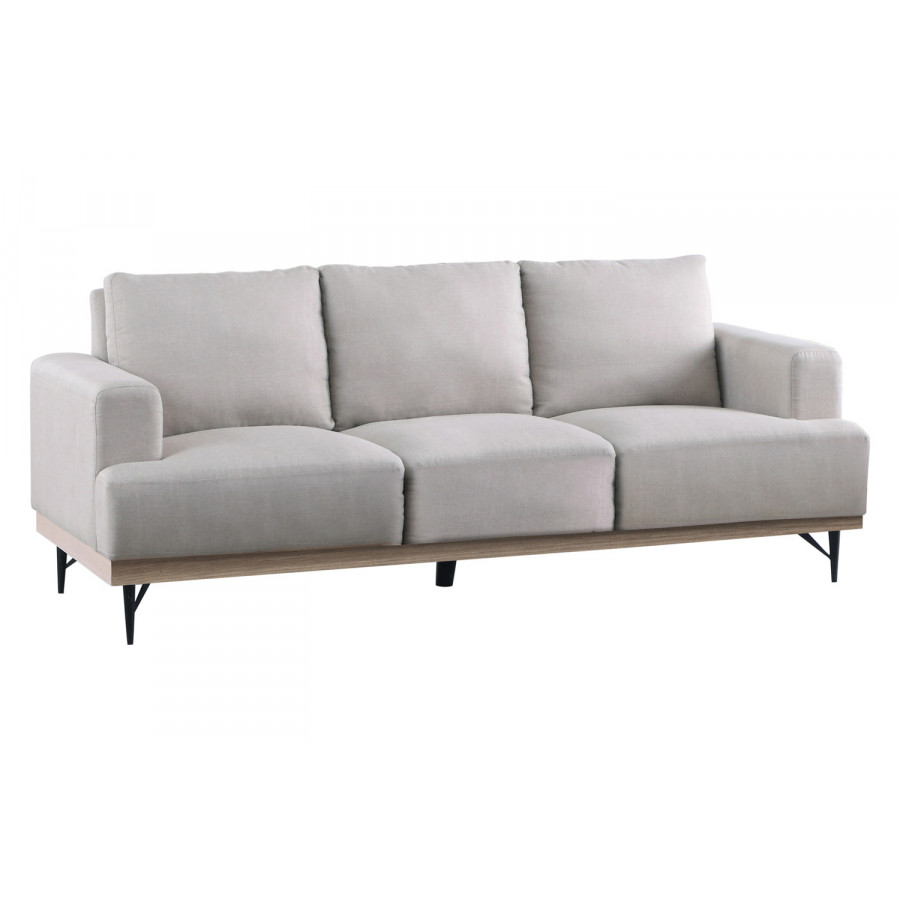 Coaster - Kester Recessed Track Arm Sofa in Beige