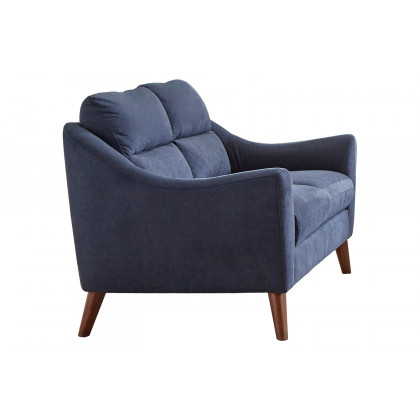 Coaster - Gano Sloped Arm Upholstered Loveseat in Navy Blue