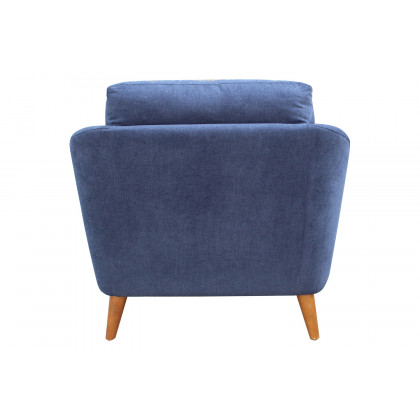 Coaster - Gano Sloped Arm Upholstered Chair in Navy Blue