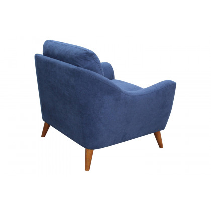 Coaster - Gano Sloped Arm Upholstered Chair in Navy Blue