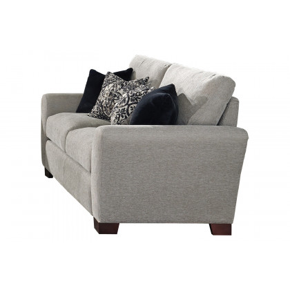 Coaster - Drayton Flared Arm Upholstered Loveseat in Warm Gray