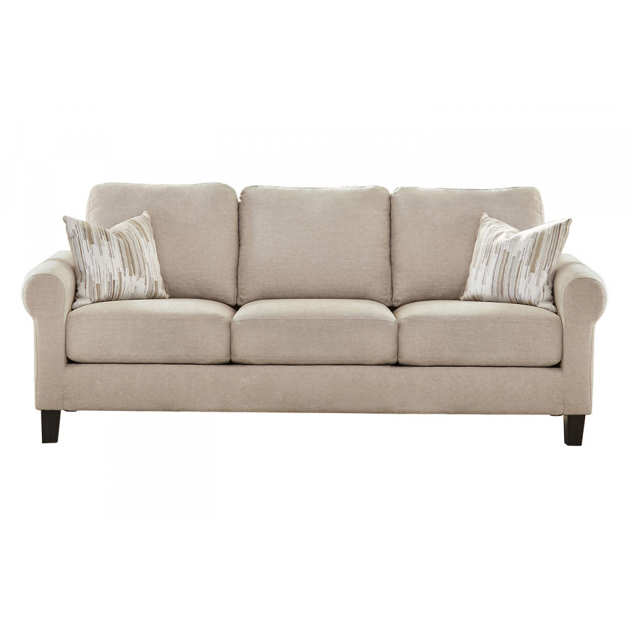 Coaster - Nadine Upholstered Round Arm Sofa in Oatmeal