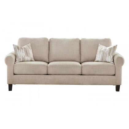 Coaster - Nadine Upholstered Round Arm Sofa in Oatmeal