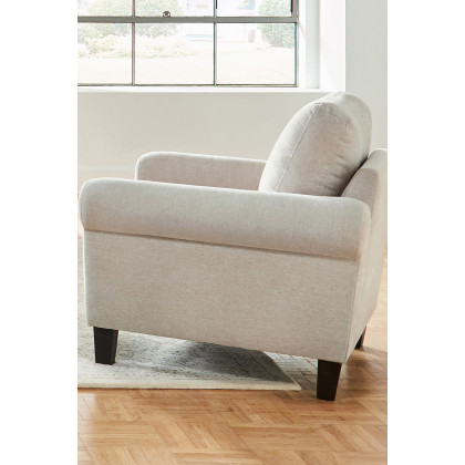 Coaster - Nadine Upholstered Round Arm Chair in Oatmeal