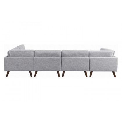 Coaster - Churchill Button Tufted Armless Chair in Gray