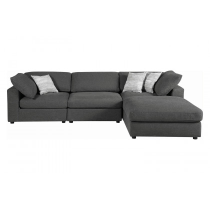 Coaster Serene Upholstered Corner - Charcoal