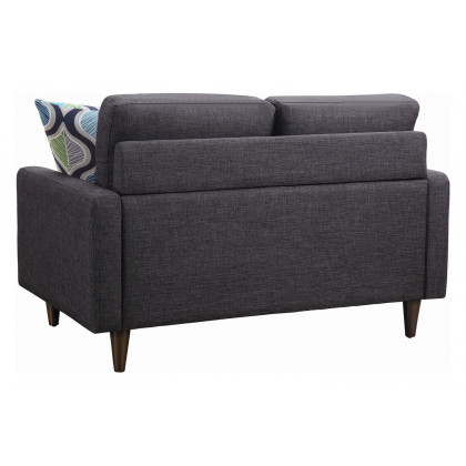 Coaster - Watsonville Tufted Back Loveseat in Gray