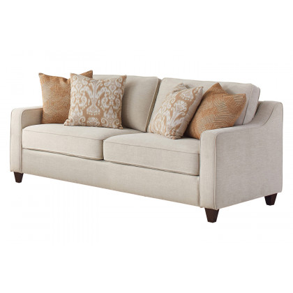 Coaster Christine Cushion Back Living Room Set with Chair - Beige