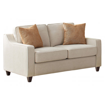 Coaster Christine Cushion Back Living Room Set with Chair - Beige